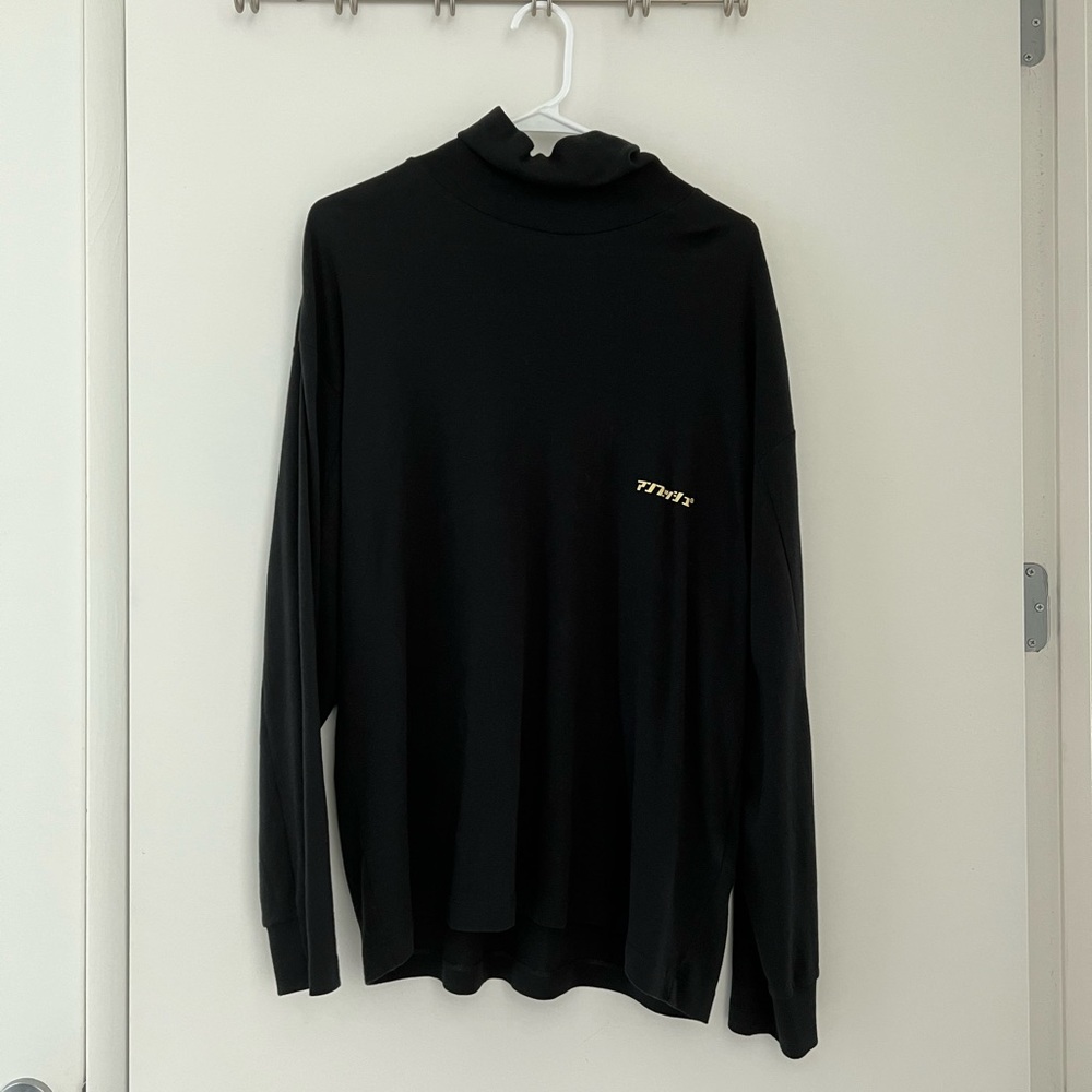 AMBUSH turtle neck black long t-shirt size 2 or M